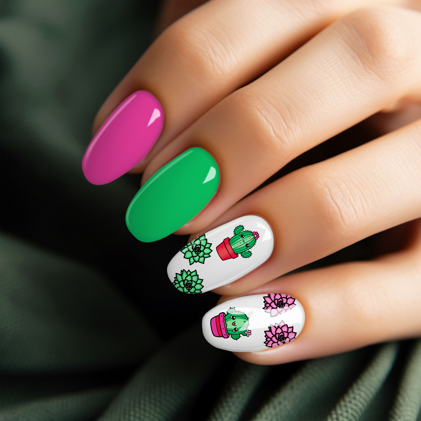 Cactus Nail Stickers