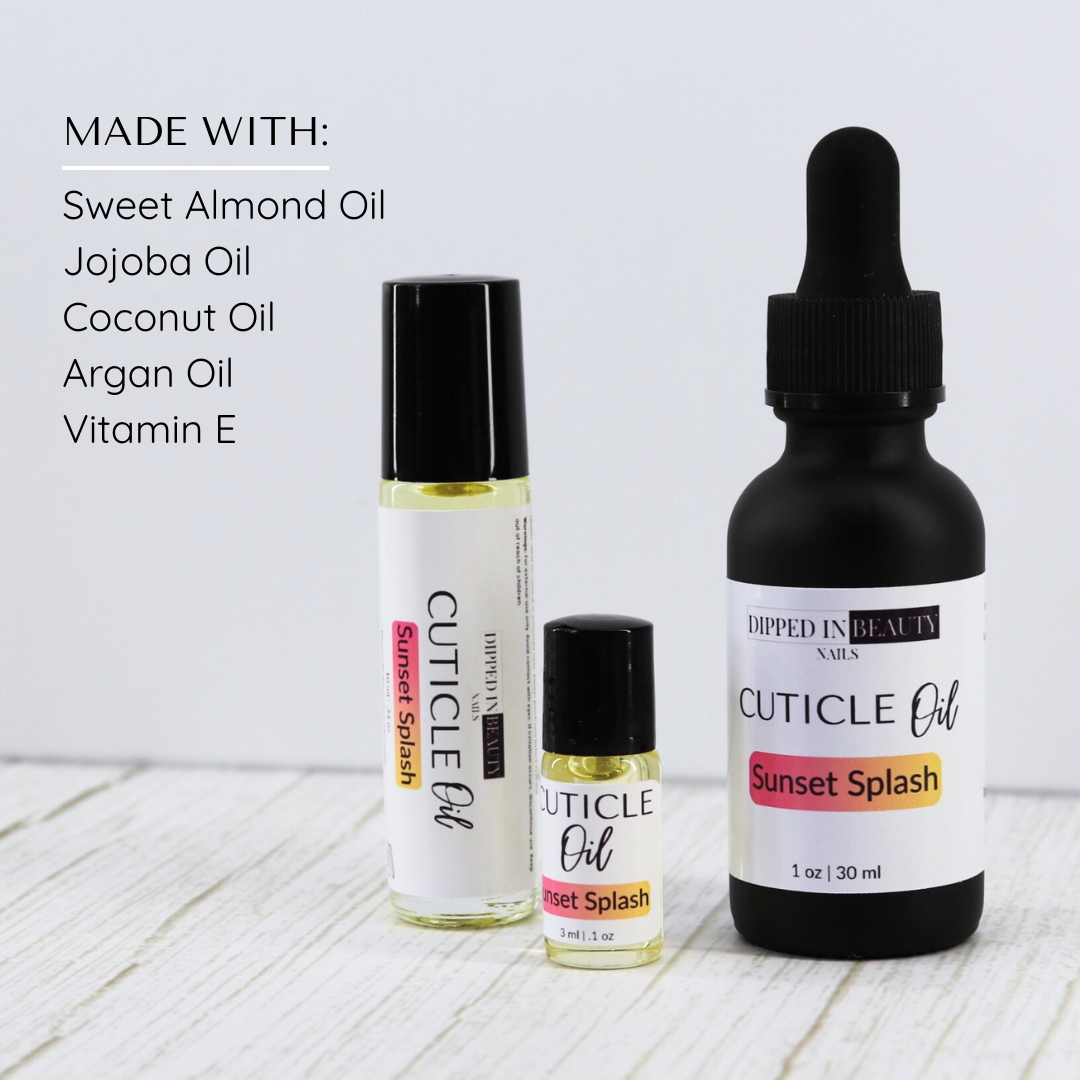 Sunset Splash Cuticle Oil | Nail & Cuticle Treatment | Handcrafted Small Batch