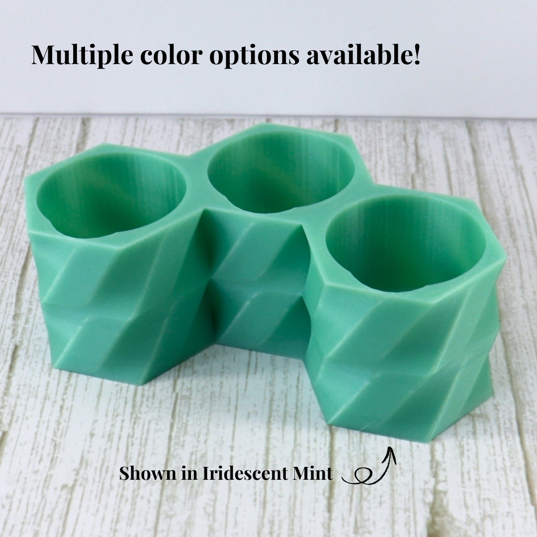 Three Bottle Dip Liquid Holder, Nail Polish Holder