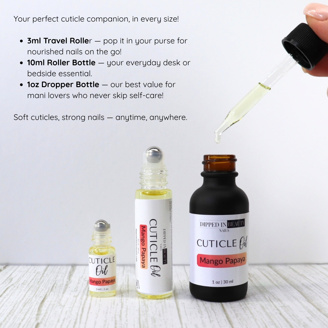Mango Papaya Cuticle Oil | Nail & Cuticle Treatment | Handcrafted Small Batch