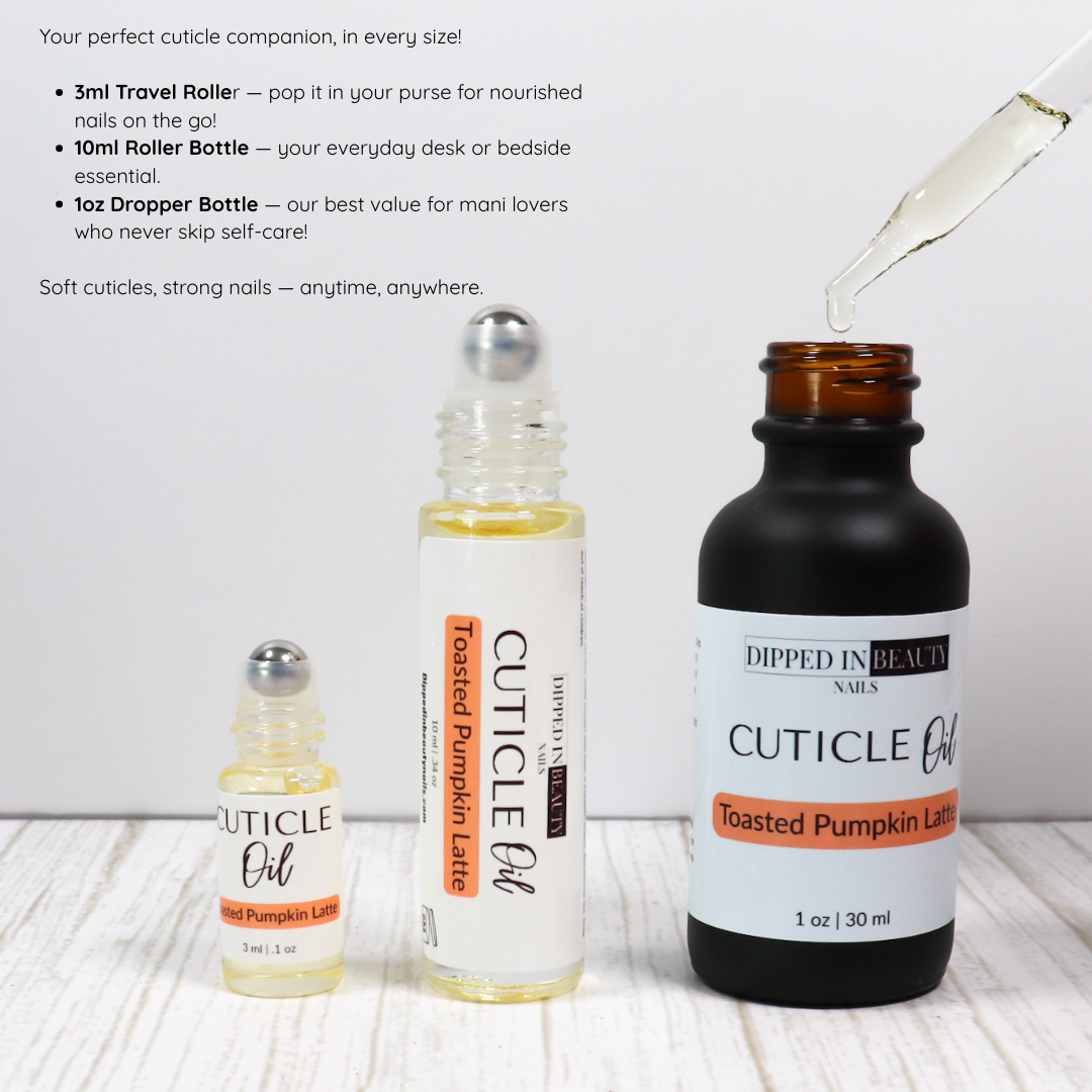 Toasted Pumpkin Latte Cuticle Oil β Fall Scented Nail Care, Moisturizing Cuticle Oil with Pumpkin, Caramel & Marshmallow