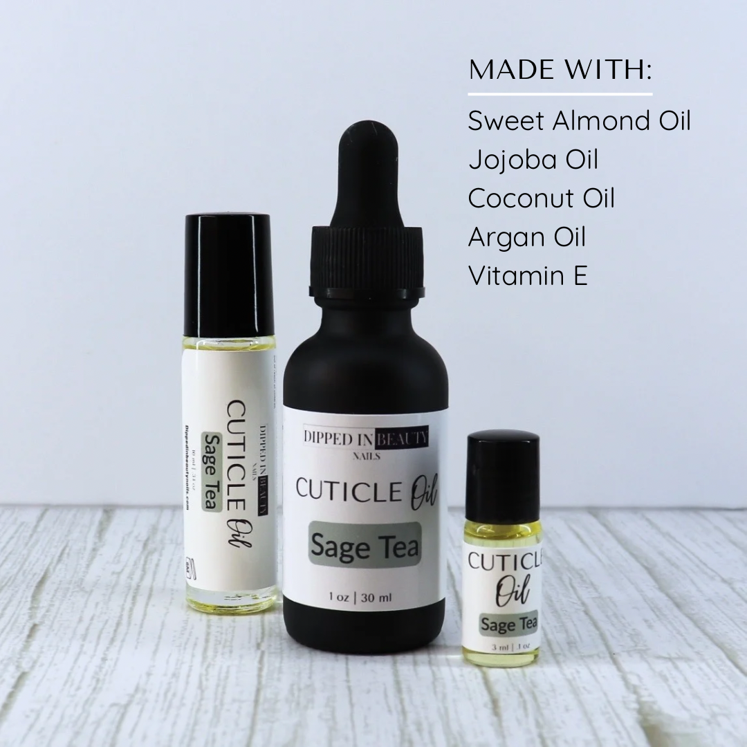 Sage Tea Cuticle Oil | Nail & Cuticle Treatment | Handcrafted Small Batch
