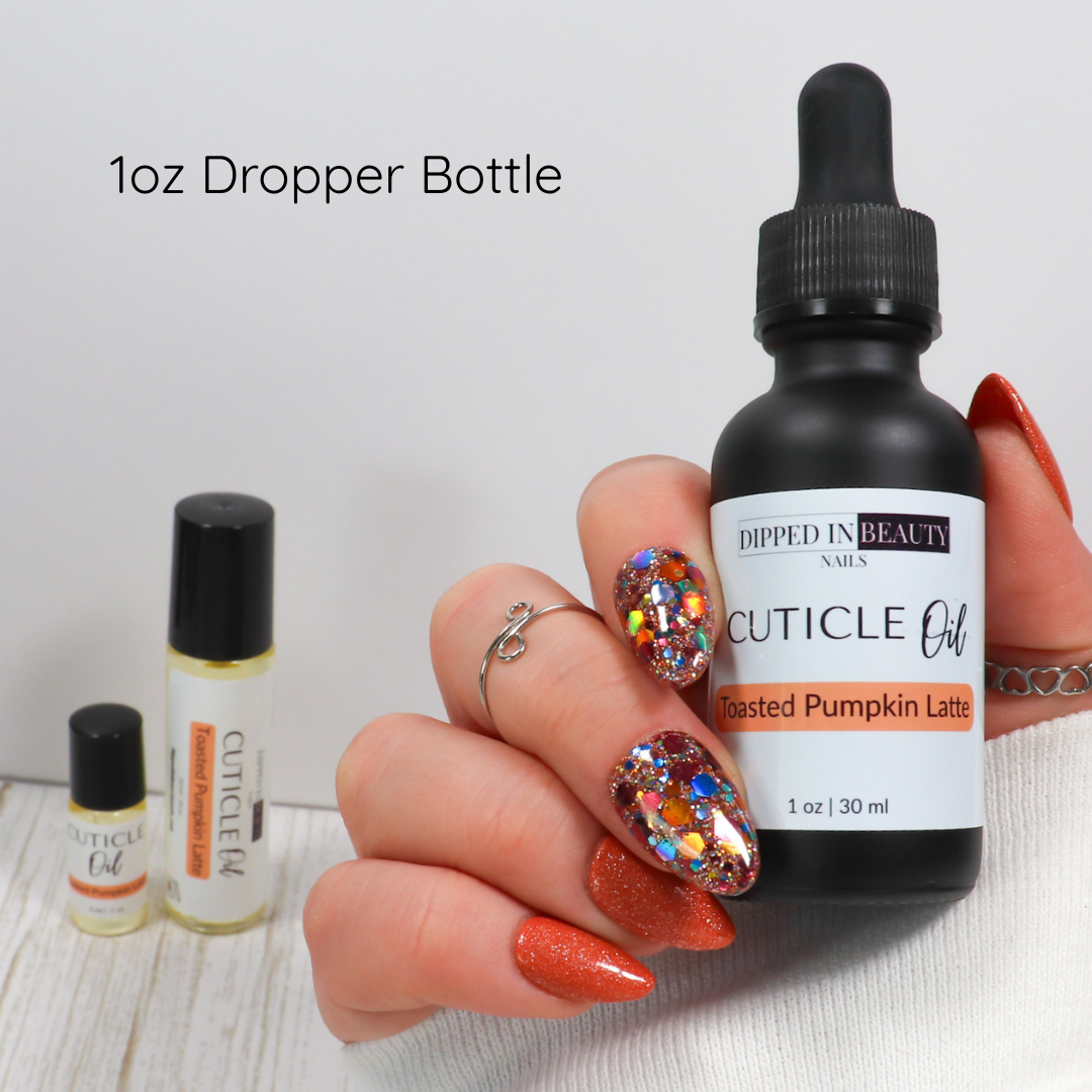 Toasted Pumpkin Latte Cuticle Oil β Fall Scented Nail Care, Moisturizing Cuticle Oil with Pumpkin, Caramel & Marshmallow