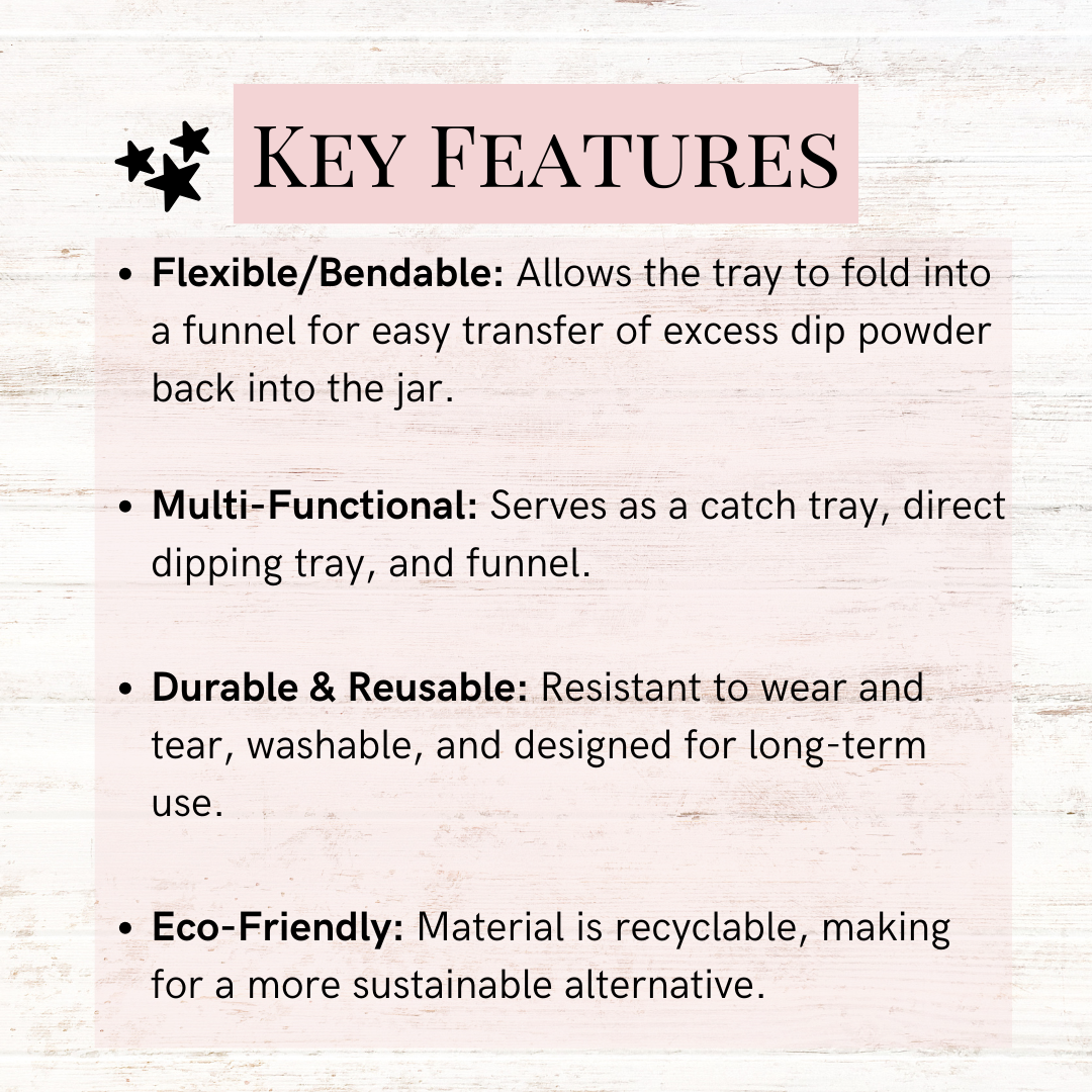 Flexible Dip Powder Tray