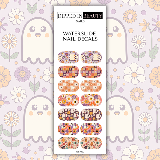 Retro Halloween Nail Decals | Waterslide 022