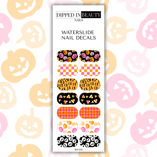 Pumpkin, Candy Corn & Checkerboard Waterslides | Waterslide 025