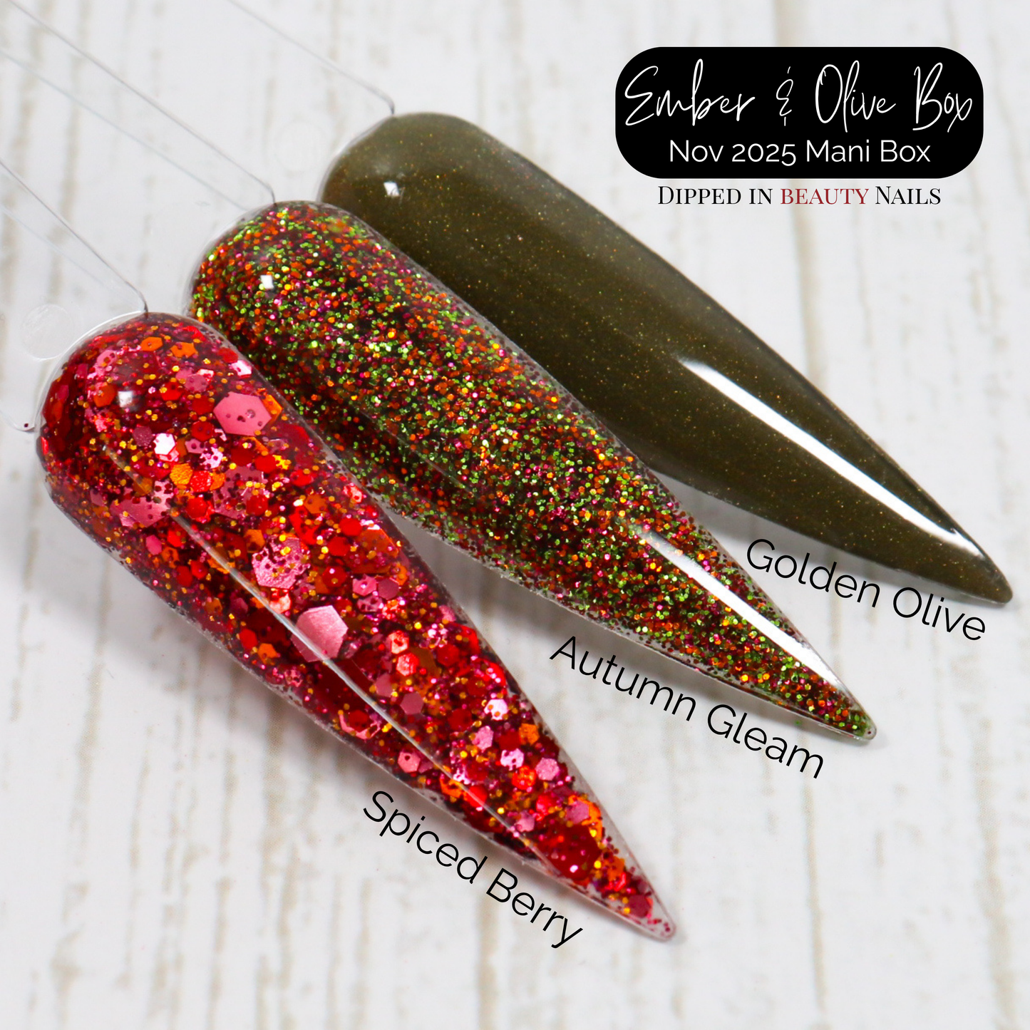 Ember & Olive November Mani Box | Fall Dip Powder Nail Kit