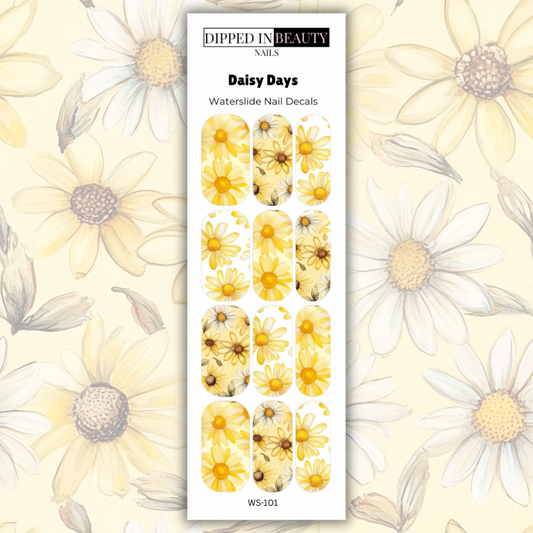 Daisy Days Waterslide Nail Decals | Waterslide 101