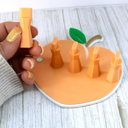 Peach Press on Nail Stand