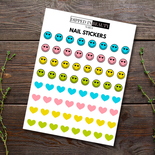Bright Smiley Nail Stickers