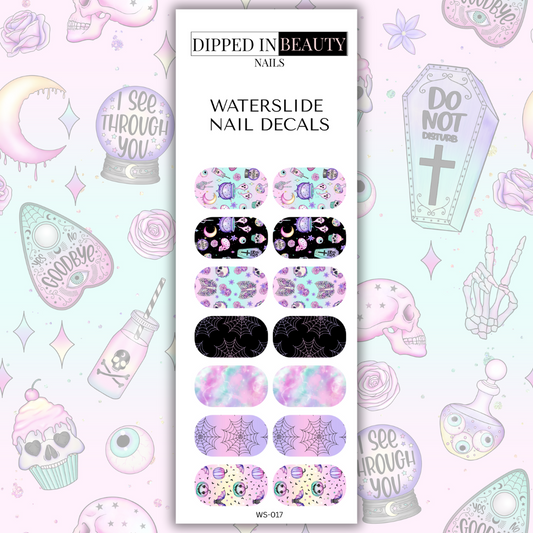 Pastel Goth Waterslide Nail Decals | Waterslide 017