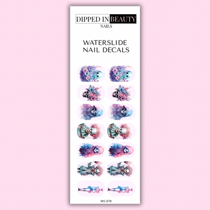 Pastel Halloween Nail Decals | Waterslide 079
