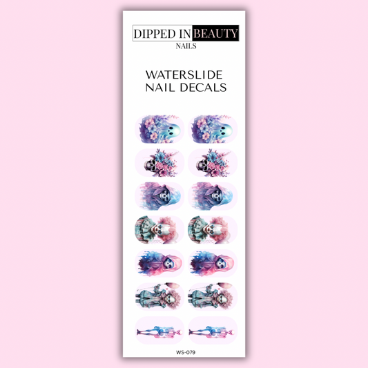 Pastel Halloween Nail Decals | Waterslide 079