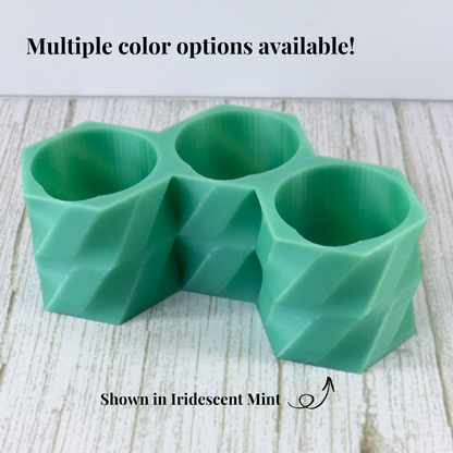 Three Bottle Dip Liquid Holder, Nail Polish Holder