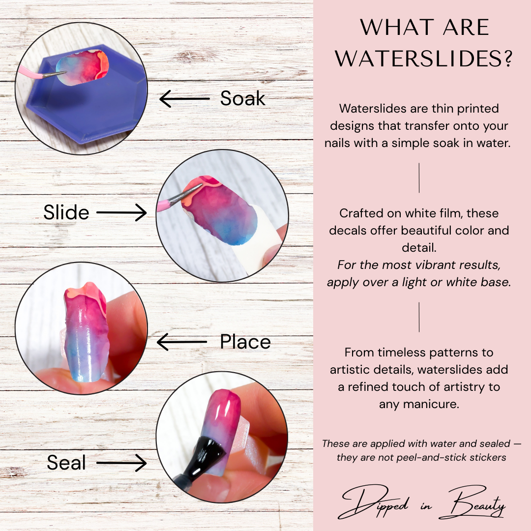 Abstract Ink Waterslide Nail Decals | Waterslide 009