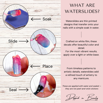 Abstract Ink Waterslide Nail Decals | Waterslide 009