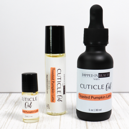 Toasted Pumpkin Latte Cuticle Oil – Fall Scented Nail Care, Moisturizing Cuticle Oil with Pumpkin, Caramel & Marshmallow