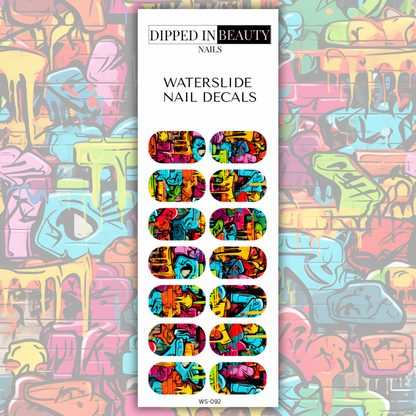 Graffiti Nail Decals | Waterslide 092