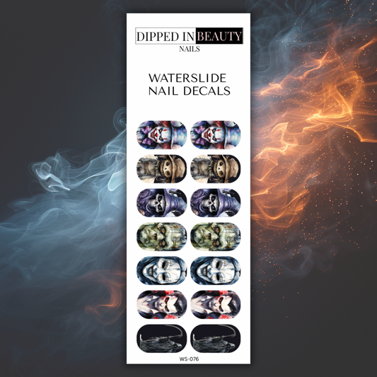 Horror Halloween Nail Decals | Waterslide 076