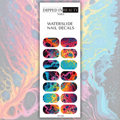 Abstract Marble Waterslide Nail Decals | Waterslide 091