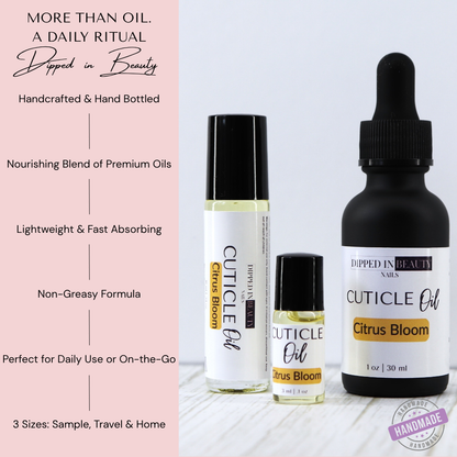Citrus Bloom Cuticle Oil | Lime & Pink Mandarin | Nail & Cuticle Oil