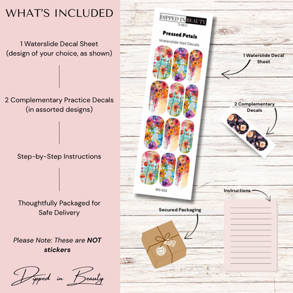 Pressed Petals Waterslide Nail Decals | Waterslide 103