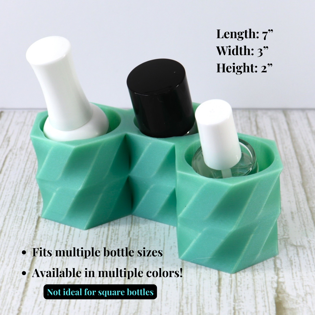 Three Bottle Dip Liquid Holder, Nail Polish Holder