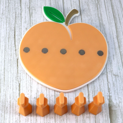 Peach Press on Nail Stand
