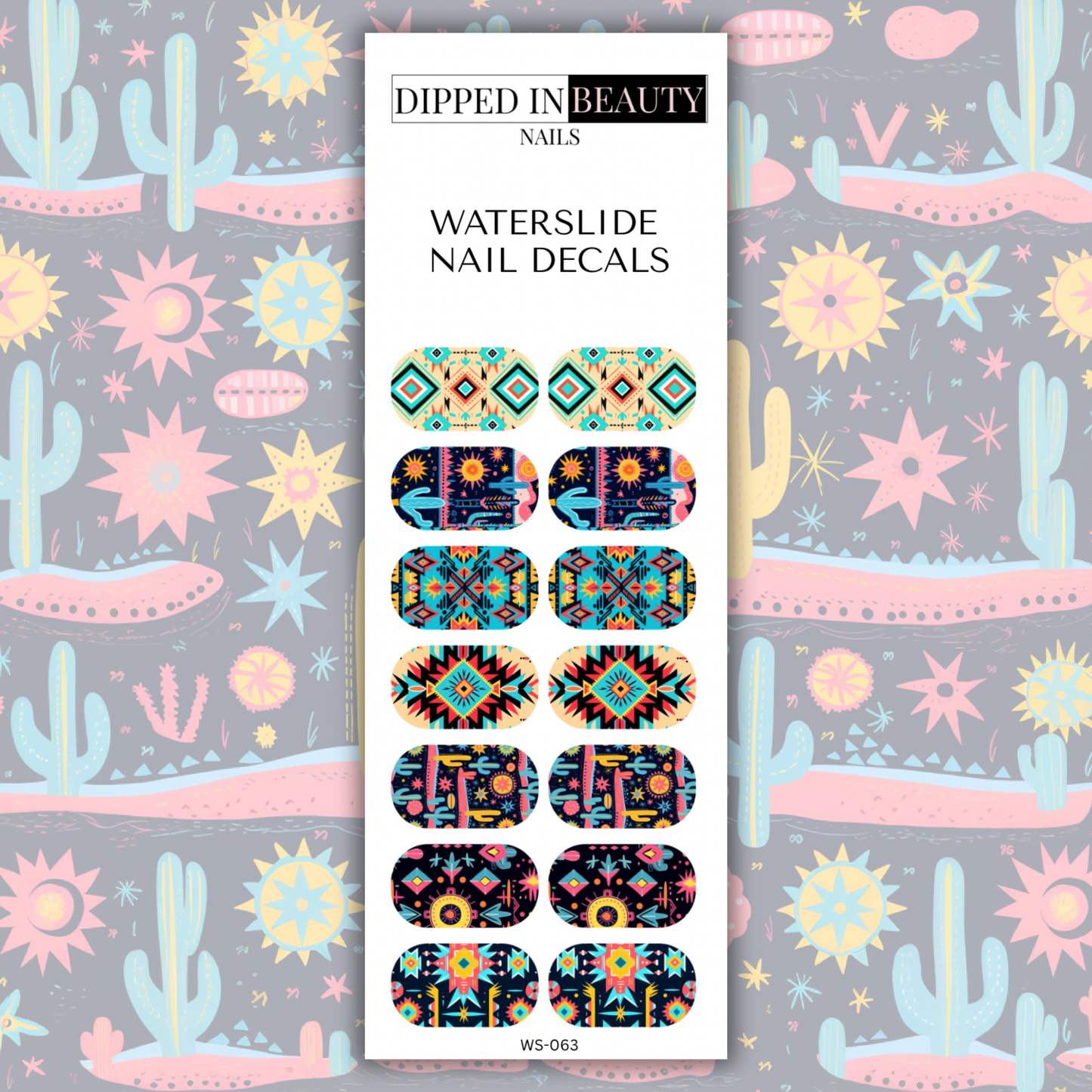 Southwest Aztec Waterslide Nail Decals | Waterslide 063