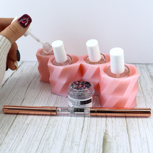 Four Bottle Dip Liquid Holder, Nail Polish Holder