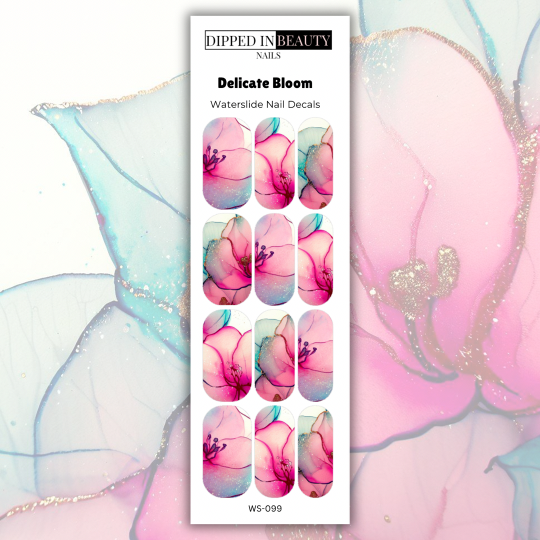 Delicate Bloom Waterslide Nail Decals | Waterslide 099