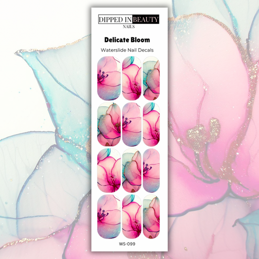Delicate Bloom Waterslide Nail Decals | Waterslide 099