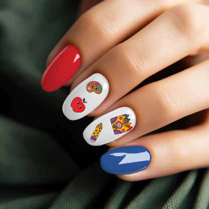 School Nail Stickers