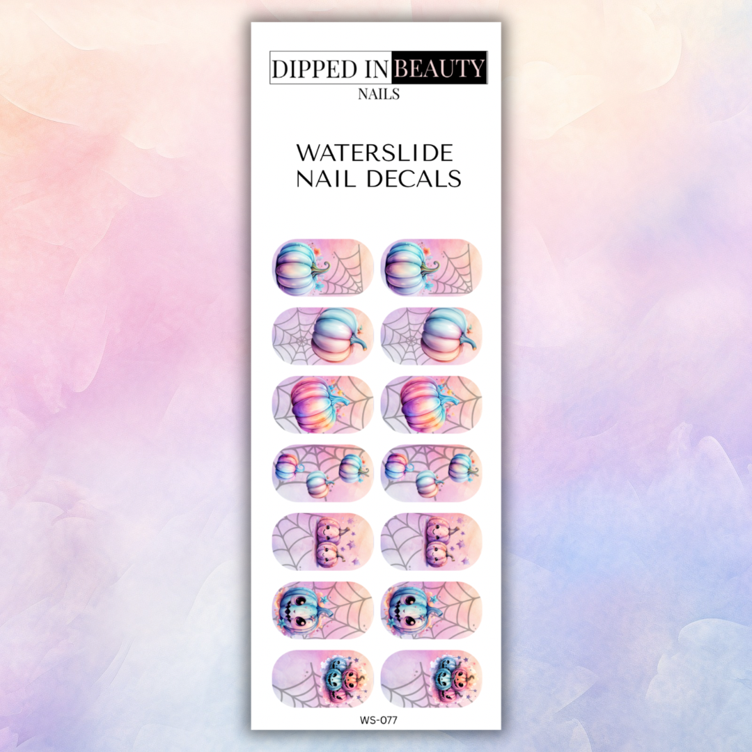 Pastel Halloween Nail Decals | Waterslide 077