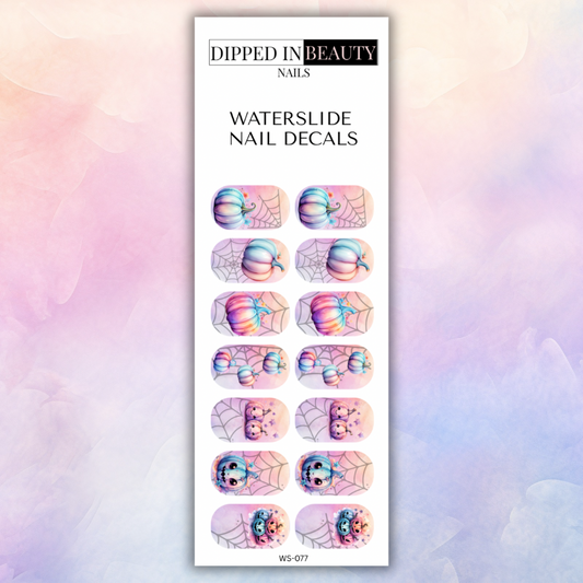 Pastel Halloween Nail Decals | Waterslide 077