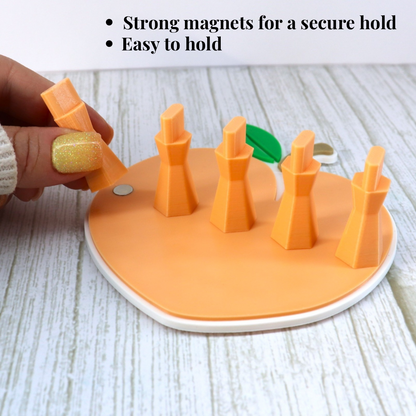 Peach Press on Nail Stand