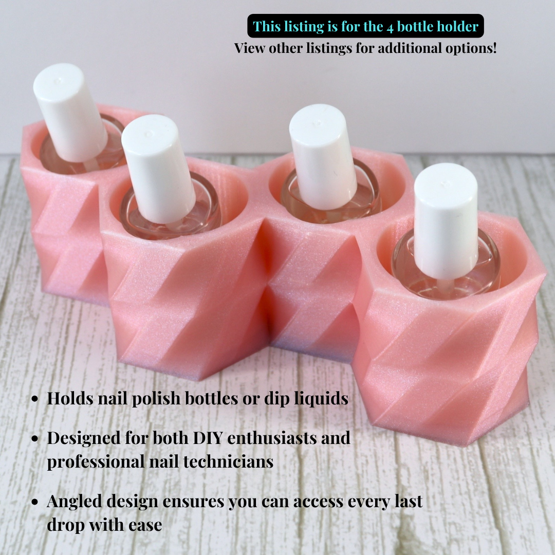 Four Bottle Dip Liquid Holder, Nail Polish Holder