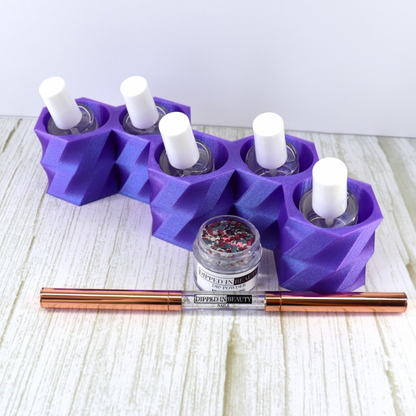 Five Bottle Dip Liquid Holder, Nail Polish Holder