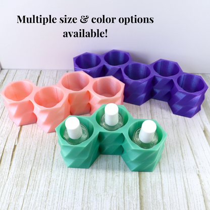 Three Bottle Dip Liquid Holder, Nail Polish Holder