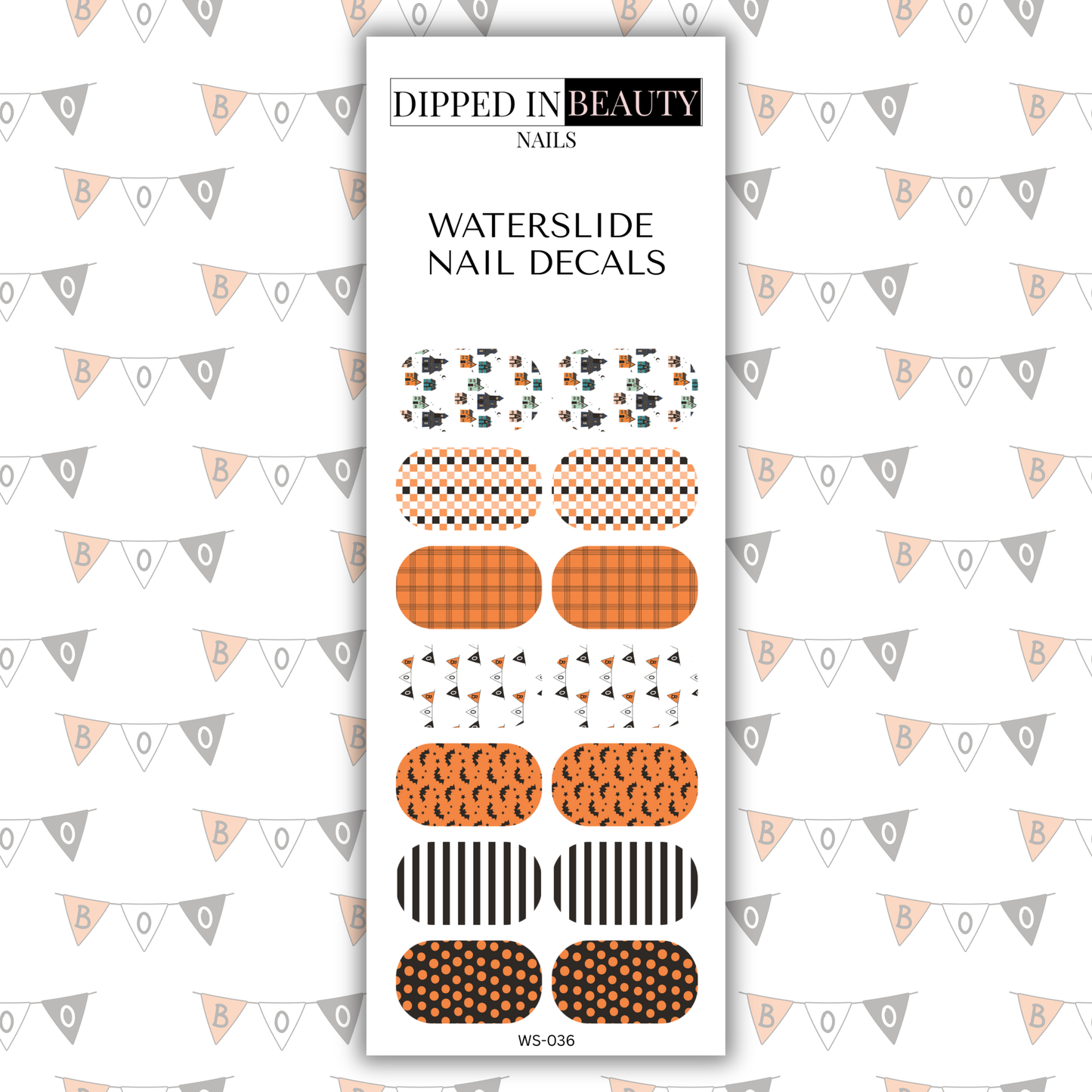Classic Halloween Nail Decals | Waterslide 036