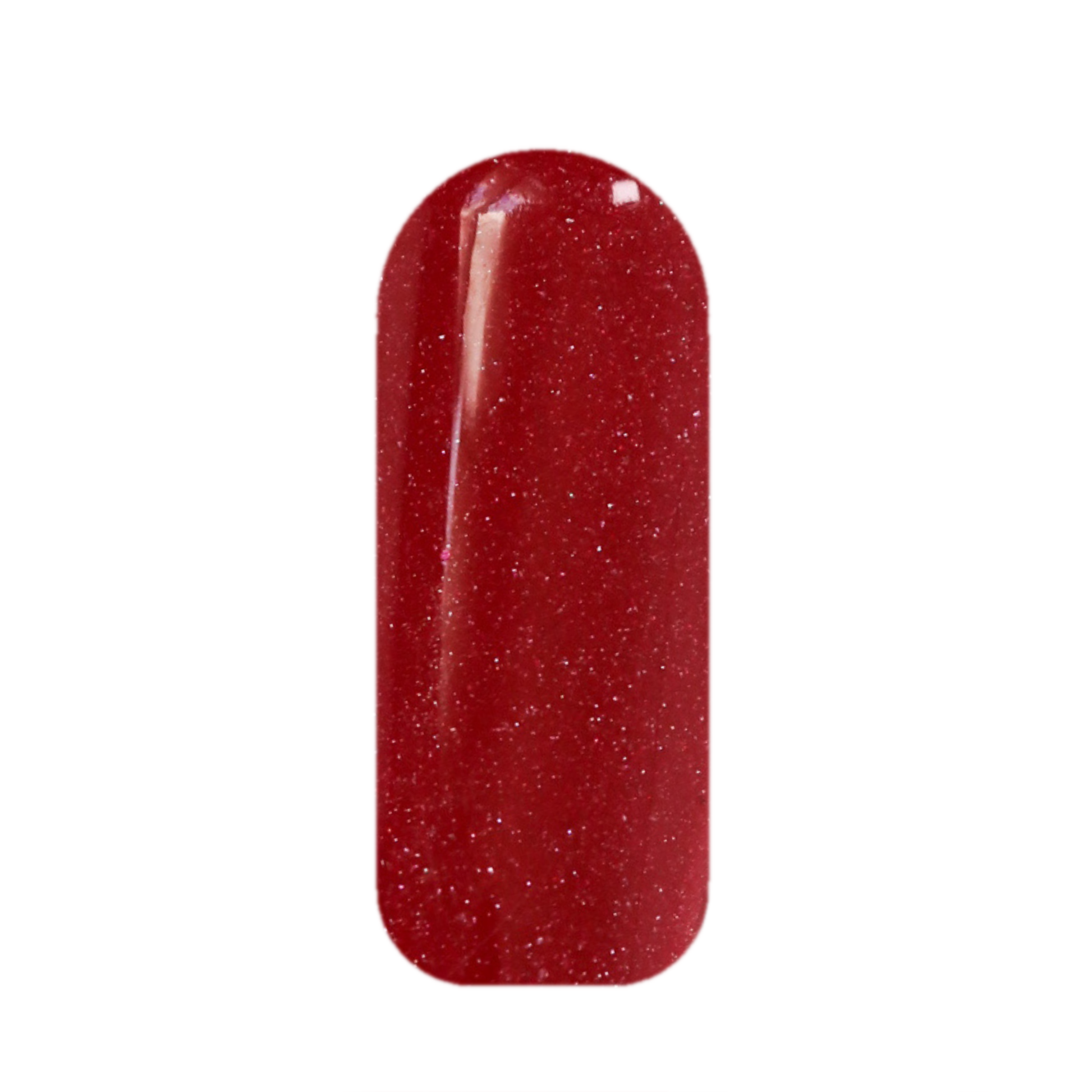 Snarky Santa red shimmer Christmas dip powder swatch with festive shine.