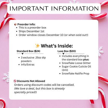 The Sweetest Season December Mani Box | Winter Dip Powder Nail Kit