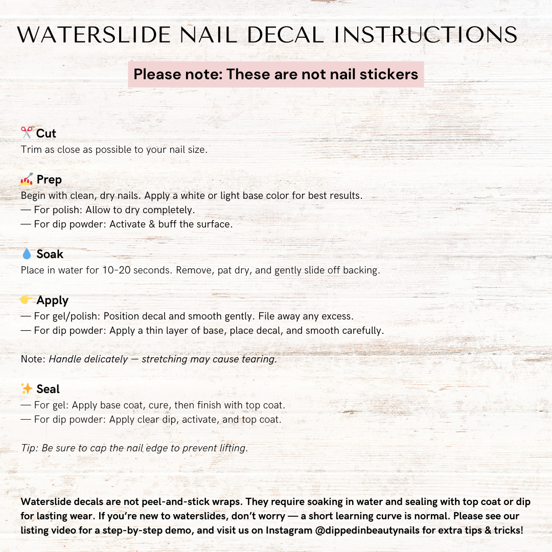Abstract Ink Waterslide Nail Decals | Waterslide 009