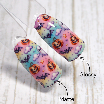 Pastel Halloween Ghosts & Pumpkins Waterslide Nail Decals | Waterslide 013