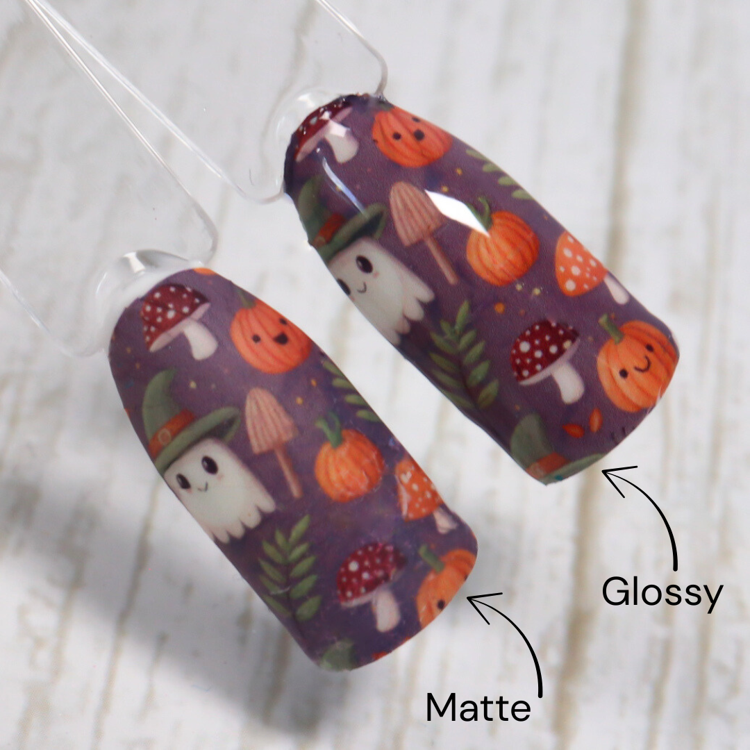 Fall Pumpkins & Leaves Waterslide Nail Decals | Waterslide 012