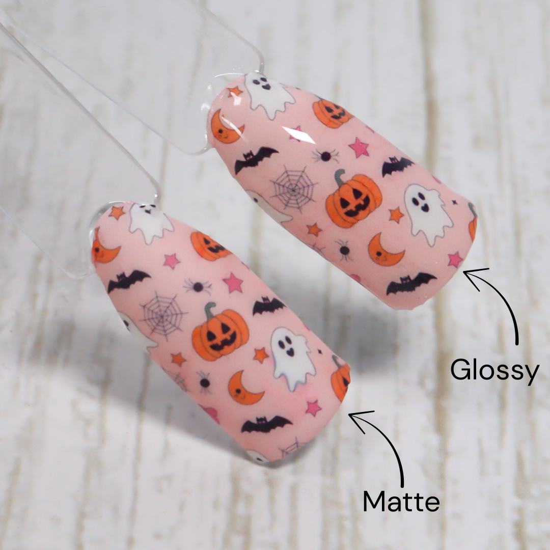 Pastel Pumpkin & Ghost Waterslide Nail Decals | Waterslide 011
