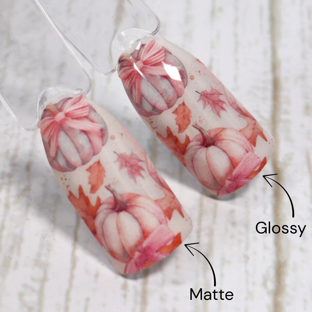 Blush Pumpkin & Ghost Waterslide Nail Decals | Waterslide 014