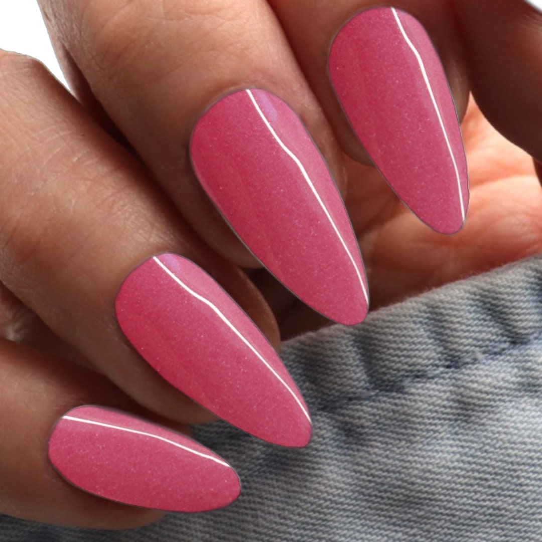 Date Night - pink shimmer dip powder for nails, colored acrylic nail dipping powder