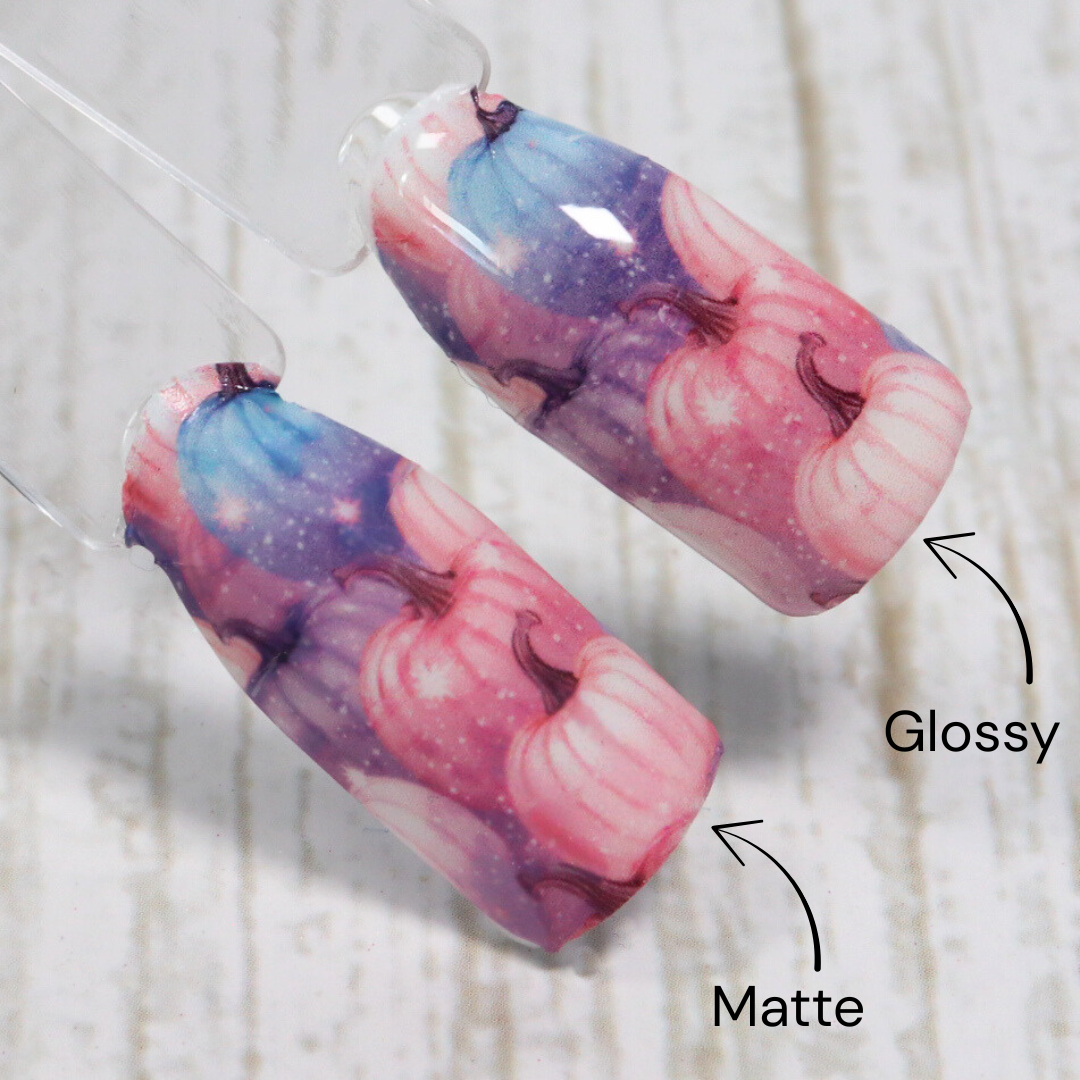 Pastel Halloween Pumpkin Waterslide Nail Decals | Waterslide 001